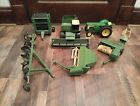ERTL 1/16 Scale John Deere Turbo Combine Made in USA, Round Baler Implement Lot