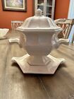 Red Cliff Ironstone Soup Tureen With Ladle.