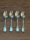 Christofle Of France Cluny Silver Plate 6-3/4” set 4 Oval Spoons Pre owned