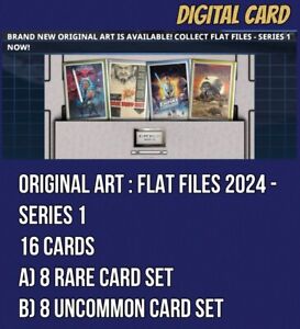 Original Art Flat Files ALL Rare/Uncommon Set of 16 Topps Star Wars Card Trader