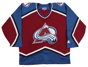Colorado Avalanche Vintage 90's Starter NHL Hockey Jersey Size XL