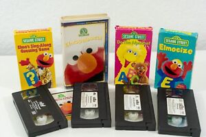 Sesame Street Lot of 4 Elmo Sing Along Guessing Game Do the Alphabet w/ Insert