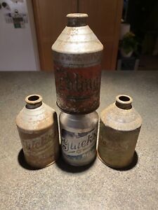 OLD  🍻 CROWNTAINER BEER 🍺 CAN LOT OF 4 See Pictures