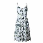 Summer Women's Boho Sunflower Maxi Dress Sleeveless Slip Dress Beach dress