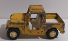 Tootsie Toy Yellow Jeep Long Jeepster Truck  Die Cast Metal