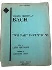 Johann Sebastian Bach, Hans Bischoff TWO PART INVENTIONS Pub Kalmus 1943