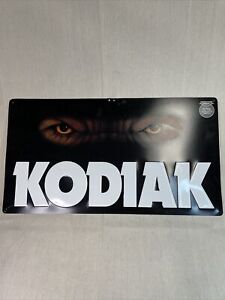 Kodiak Grizzly Bear Eyes Snuff Smokeless Chewing Tobacco Metal Tin Sign