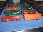 6 AMERICAN FLYER S SCALE MODEL TRAIN FREIGHT CARS  IN VERY GOOD CONDITION