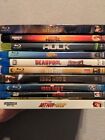 Marvel Superhero Blu-ray Movie Lot Of 10, All Blu-ray Or 4K/BR Except Iron Man 2