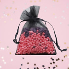Black Drawstring Organza Gift Bags Wedding Party Favor Jewelry Pouches 20/50/100