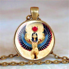 Goddess Isis Pendant Necklace + Egyptian Box - Amulet Ra Udjat Egypt Osiris