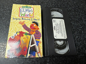 Elmo's World VHS Video - Singing, Drawing  & More! - Free Shipping-Sesame Street