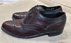 Florsheim Imperial Wing Tip Brogue Oxford Shoes Mens 10 D 93327 Burgundy Cherry