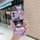 Kuromi Phone Case Kuromi Quicksand Stand Silicone Back Cover Protection Cover