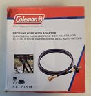 Coleman High-Pressure Propane Gas Hose and Adapter, 5 Foot