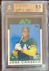 1986 Topps Traded Jose Canseco #20T Bgs 9.5 Gem Mint Rookie Rc
