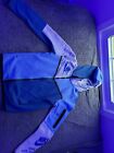 Nike Sportswear Tech Fleece Graphic Hoodie Zip Marina Blue-White Size Small