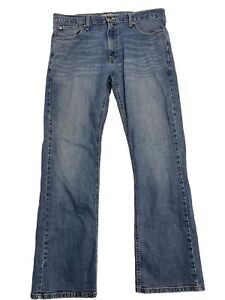 levis signature jeans men 36x32 S59 Bootcut Blue Denim Some Staining