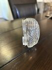 Vintage Clear Glass Bird Cage 3 x 2 Inch Feeder Water Bowl Made In USA