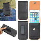 New Leather Carrying Vertical Holster Belt Clip Case Slot Cover for Cell Phones