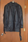 Men’s Wilson Leather Black Medium Thinsulate Jacket w/ Dethachable Hood