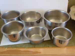Stainless Steel Small Bowls 6 Assorted