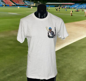 Brisbane Heat #CANNONGANNON Cameron Gannon Cricket T shirt White Men's Size Med