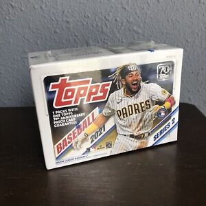 New Listing2021 Topps Series 2 Baseball Blaster Box 70th Anniversary Patch Cards SEALED