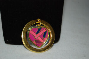 Estee Lauder Signed Pink Charm Breast Cancer pendant Beat Cancer Support 2012
