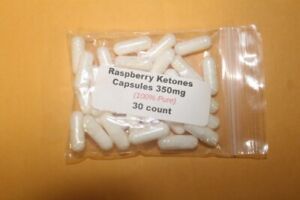Raspberry Ketone Capsules 350 mg (Rubus idaeus) 99.9% Pure 30 count