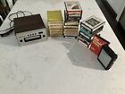 Vintage 8-track Tape Player with lot of 25 8 tracks (untested)