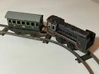 Rare WWII era Made in Germany US Zone Railway Tin toy train wagon rails vintage