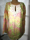 LILLY PULITZER Horses and Hibiscus Tunic blouse Size 8