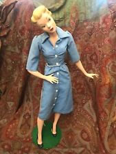 VINTAGE ANTIQUE COUNTER TOP DISPLAY MINIATURE MANNEQUIN 31” tall
