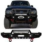 Vijay For 1993-1997 Ford Ranger Steel Front Bumper w/Winch Plate and LED Lights (For: 1995 Ranger)