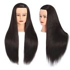Cosmetology Mannequin Head 100% Human Hair Hairdresser Training Super Long 26-28