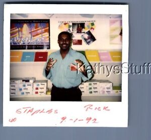 New ListingGAY INTEREST POLAROID R+6410 BLACK MAN POSED WITH HANDS UP