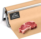 Butcher Paper Dispenser - Large Holder and Cutter for Wrapping Butcher Craft Fre