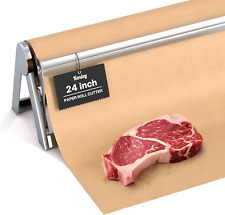 Butcher Paper Dispenser - Large Holder and Cutter for Wrapping Butcher Craft Fre