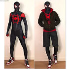 Miles Morales Spider-Man Jumpsuit Cosplay Costume Bodysuit Adult Halloween Party