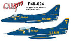OOP CAM PRO DECAL 1/48 SCALE, P 48-024, A-4F/TA-4J SKYHAWK, BLUE ANGELS. 1978