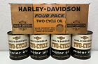 Antique 1950’s NOS Harley Davidson Hummer Two Cycle Oil Advertising Tin Cans