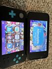 Nintendo 2DS XL Console - Black/Turquoise. Homebrewed As Well.