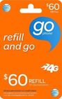 AT&T - AT&T Prepaid $60 Refill Top-Up Prepaid Card , AIR TIME  PIN / RECHARGE