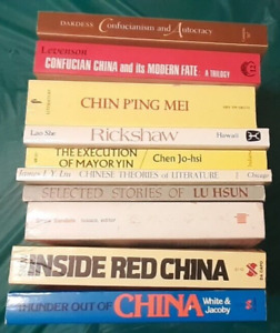Lot of 10 China, Chinese Literature, Confucianism trade paperbacks