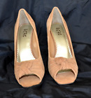 BCBG tan suede shoes size 9B (medium) wedge NWOT