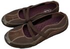 Clarks Privo Brown Slip-on casual shoes Women's size 8.5 Leather  Suede Upper