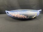 Roseville Pottery Blue Freesia Console Bowl 421-10 1940s