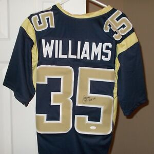 Aeneas Williams - Signed - Custom St. Louis Rams Jersey - JSA COA - Autograph