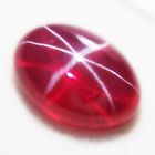 9 Ct Certified 6 Rays Natural Star Ruby Cabochon Loose Gemstone 14x10 mm